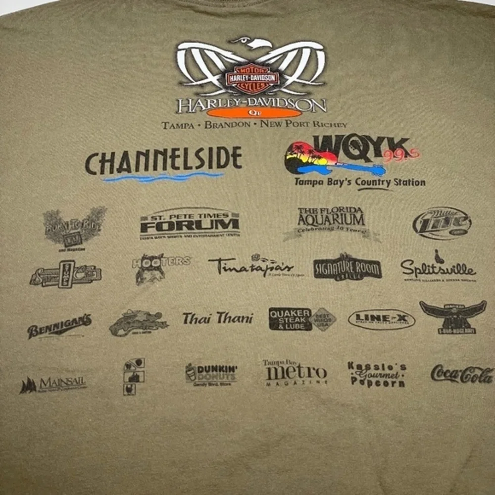 2005 Harley Davidson 09-11-01 5th anniversary Remembrance Ride T Shirt Size Larg